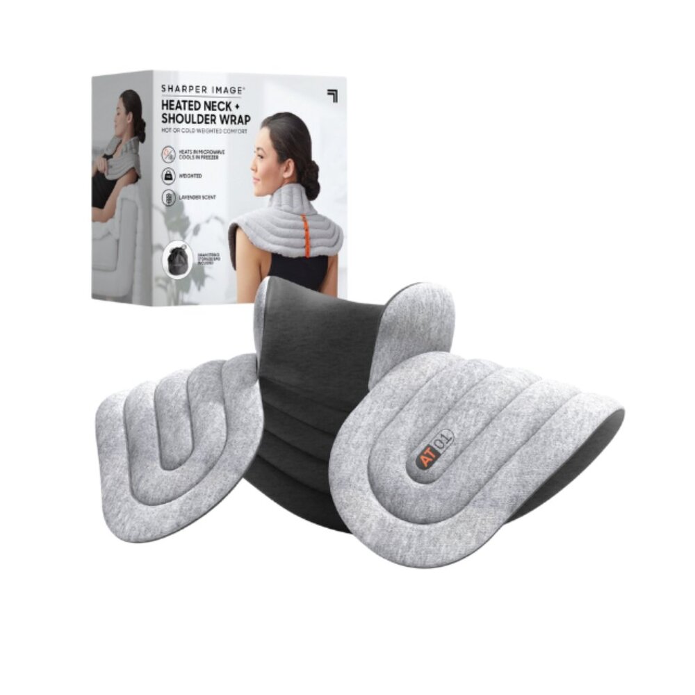 Heated Neck & Shoulder Wrap - Hot & Cold Therapy, Lavender Scent